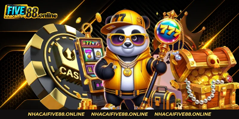 Không gian casino sống động với bàn chơi trực tiếp